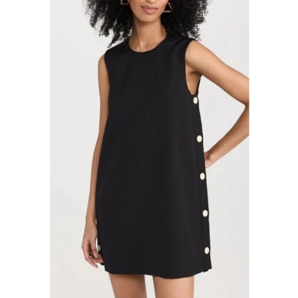 NWT Alexis Libra Buttoned Mini Shift Dress Black XS